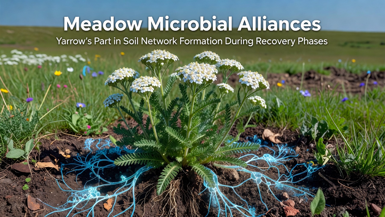 Meadow Microbial Alliances: Yarrow's Part in Soil Network Formation During Recovery Phases